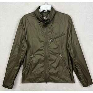 Mackage Lightweight Windbreaker Jacket Mens 40 Olive Green Bomber Packable